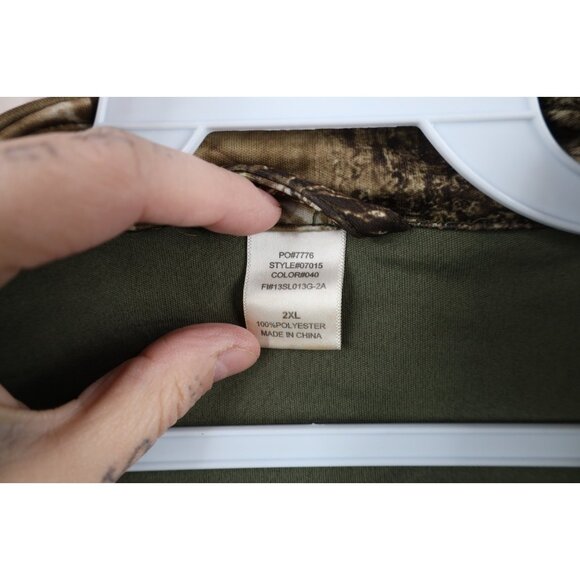 Vintage Scentlok Mens Size 2XL XXL Realtree Camouflage Hunting Full Zip Jacket - Picture 9 of 14